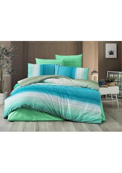 Komfort Home Çift Kişilik Polycotton Nevresim Takımı (Rainbow Yeş Çok Renkli