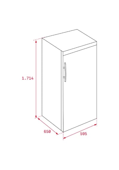 Teka RSF 43250 SS 7 Çekmeceli Solo Dondurucu