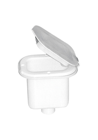 Case For Shower Head Square W-Lid 125x97mm White