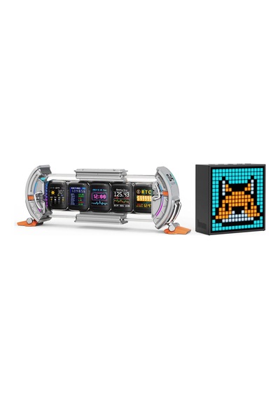 Divoom Timebox Evo Bluetooth Hoparlör + Times Gate Dijital Led Ekran Seti