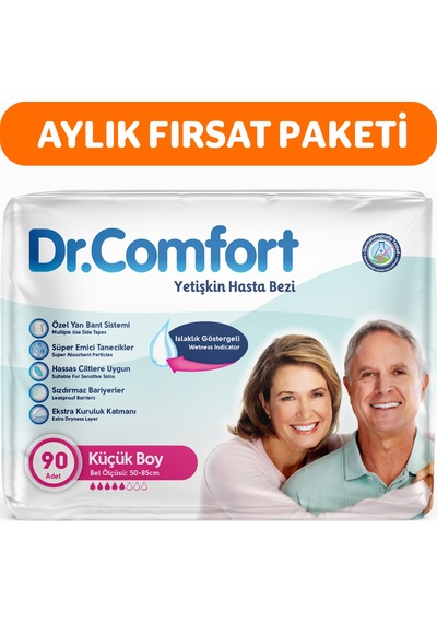 Dr. Comfort Yetişkin Bel Bağlamalı Hasta Bezi S 3 x 30'Lu