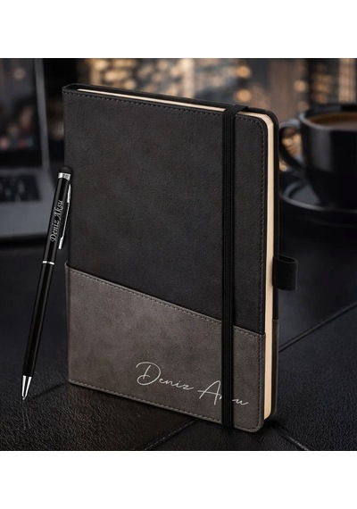 Bk Gift Kişiye Özel Siyah Termo Deri Defter Ve Touchpen Kalem Seti -17, Kurumsal Ve Özel Hediye, Yeni İş Hediyesi Kobitmeyencom35980 Bk Gift