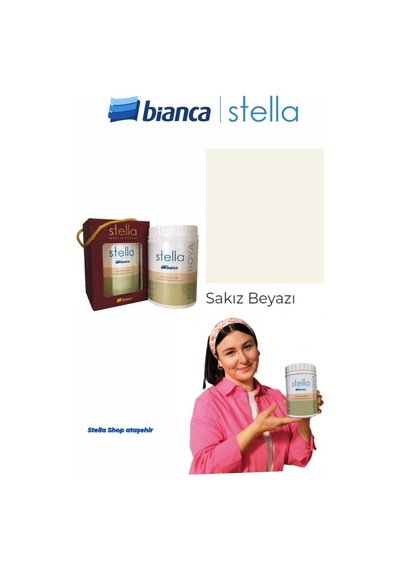 Stella Su Bazlı Saf Akrilik Boya 500ml - Sakız Beyazı