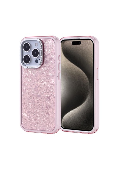 Apple iPhone 15 Pro İle Uyumlu Kılıf Pembe Kapi Kapak Taşlı Apple iPhone 15 Pro İle Uyumlu, Pembe Sku: Zeusb0fdqywjss