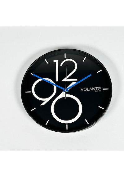 Volante 30 Cm Dekoratif Duvar Saati 261212-syh19 Mavi Siyah