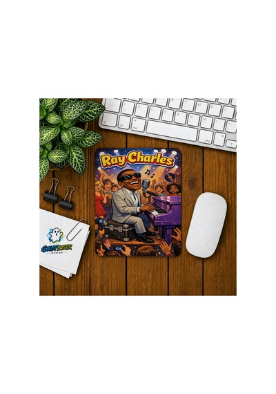 Ray Charles Baskılı Oyuncu Mousepad 0252