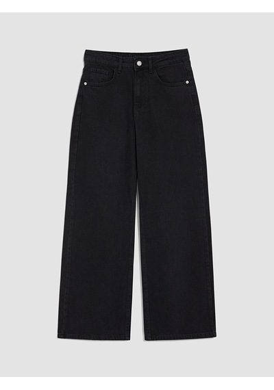 Lcw Jeans Siyah Straight Fit Kadın Jean Pantolon