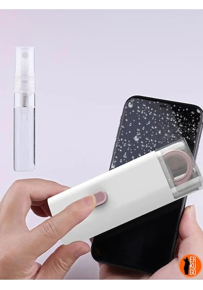 7 Fonksiyonlu Telefon, Apple Uyumlu AirPods Bluetooth Kulaklık Temizleyici, Klavye, Ekran, Temizleme Kiti
