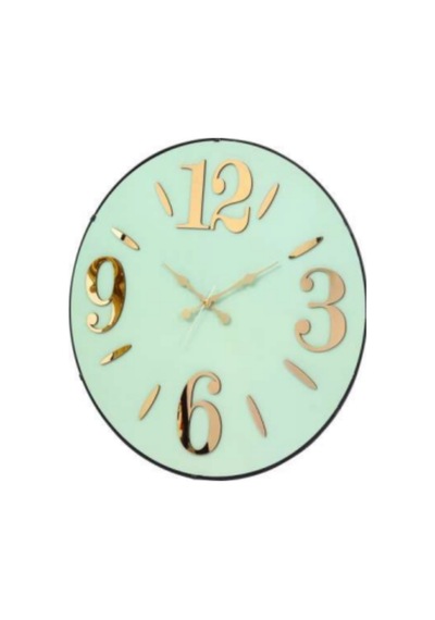 138-p 2 Pleksi Bombe 48 Cm Duvar Saati Modern Dekoratif Salon Ofis Saat Çok Renkli