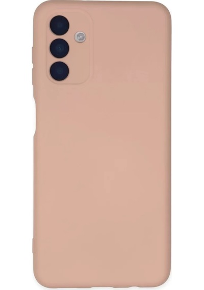 Newface Samsung Galaxy A04s Kılıf Nano İçi Kadife Silikon - Pudra