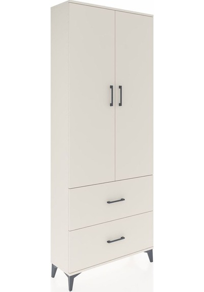 Arges Dolap 3 Raflı 2 Çekmeceli 2 Kapaklı 88x30x221 Aytaşı-ay... Aytaşı