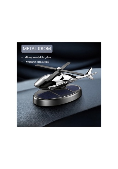 Oto Koku Solar Helikopter Araç Kokusu 2 Tabletli Güneş Solar Koku Siyah