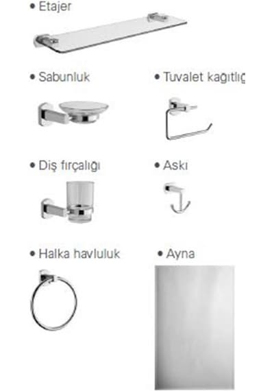 VitrA Easy Aksesuar Seti 7 Parça A44965