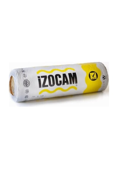 Izocam Camyünü 10 Cm.Çati Şiltesi-Folyolu [ 9,60 M2/Rulo ]