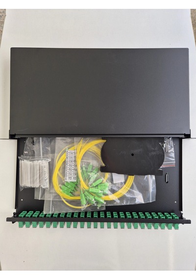 24 Port Fiber Optik Apc Patch Panel Set