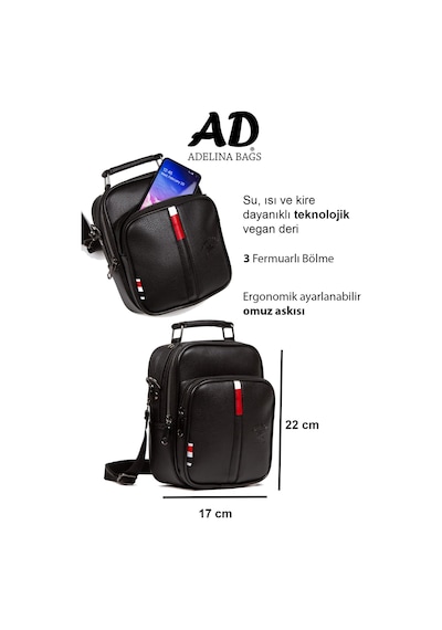 Adelina Bags Adelina Siyah Deri El Ve Omuz Çanta
