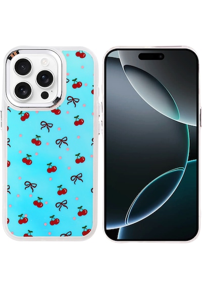 Apple Uyumlu iPhone 16 Pro Kılıf Airbag Tasarımlı Zore Hadra Kapak Kiraz