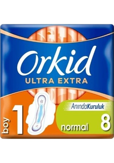 Orkid Ultra Extra Hijyenik Ped Normal 8'li
