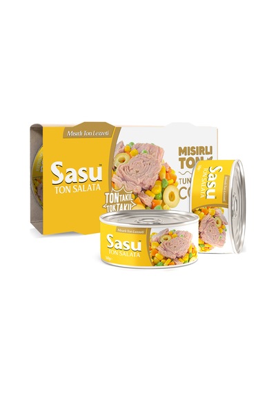 Sasu Mısırlı Ton Salata İri Parça 2 x 160 G