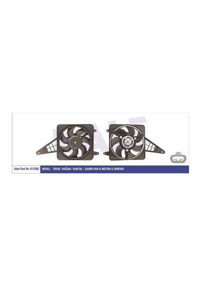 KALE 417500 FAN MOTORU M131 SLX  DAVLUMBAZLI SOKETLI 160W-300mm