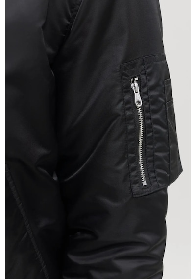 Jack & Jones Erkek Jcotrace Su İtici Bomber Ceket 12301762 Siyah
