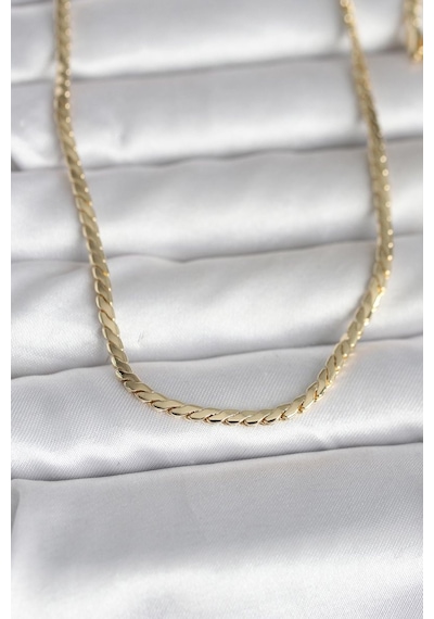 Cm 14k Gold Renk Yassı Model 60 Cm Kadın Kolye - Tj-bko10994 Çok renkli 35123603