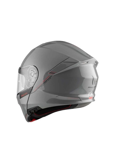 Mt Genesis SV Solid A12 Parlak Çene Açılır Kask Gri
