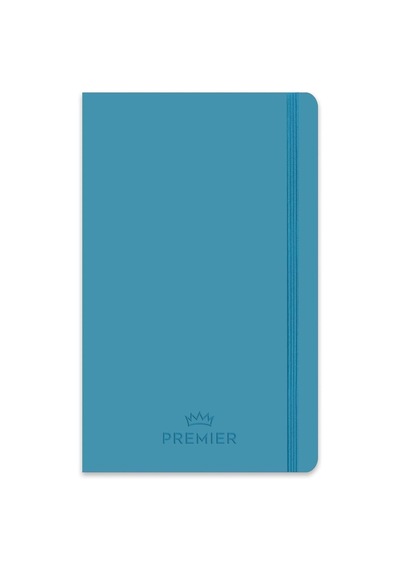 13x21 96 Yaprak Düz Ciltli Premier Defter - Mavi 103 Ivory