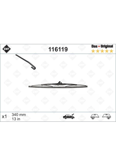 Silecek 340 Mm Golf Iv Arka
