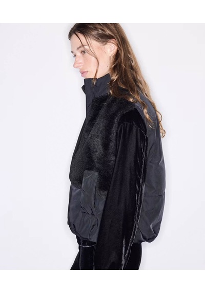 İpekyol Kumaş Mix Bomber Siyah Kadın Yelek Iw6260007113