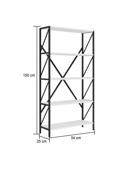 Oscar Kitaplık Çalışma Odası Raf Dekoratif Çok Amaçlı Raf 150 Cm Antrasit Gri Oscar Kitaplık Çalışma Odası Raf Dekoratif Çok Amaçlı Raf 150 Cm Antrasit Gri