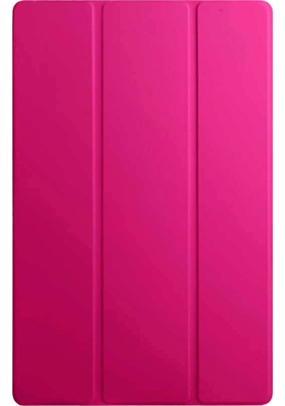 Fuchsia Galaxy Tab S7 Fe 12,4 İnç İle Uyumlu Koruyucu Smart Folyo İnce Sert Arka Kapaklı Akıllı Kılıf