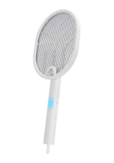 Asonıc As-a26, Beyaz, 3000v, Raket Tipi, Uv Mor Işıklı, 1200mah, Bataryalı, Şarj Edilebilir, Katlana