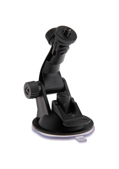 Tüm Aksiyon Kameralara Uyumlu Vantuz Vakumlu Bağlantı Aparatı + Tripod Adaptörü Siyah