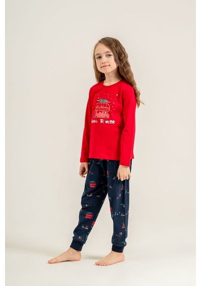 Rolypoly Winter Everywhere Anne Kız Kırmızı Uzun Kol Pijama Takım Rp3938-a-v1 Rp3938-a-v1