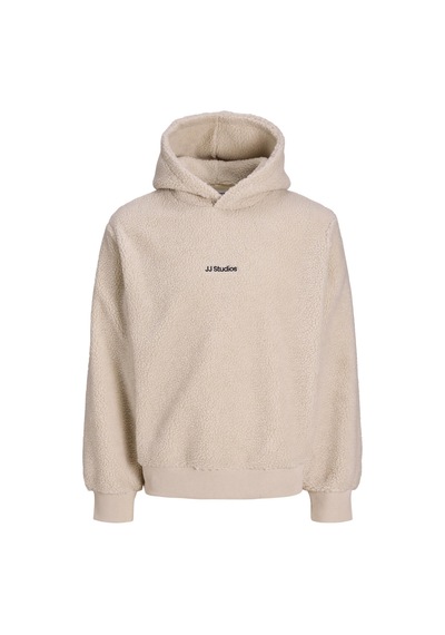 Jack & Jones Soho Teddy Erkek Krem Polar Sweatshirt 12298477-mbm