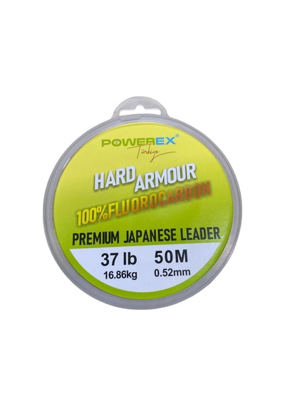 Powerex Hard Armour %100 Fluorocarbon 50 M Clear Leader Misina