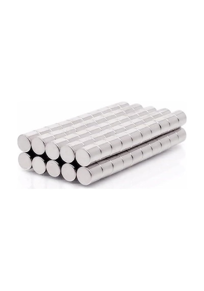 50 Adet 5x5 Mm Yuvarlak Güçlü Neodyum Mıknatıs Çap 5 Mm Kalınlık 5 Mm