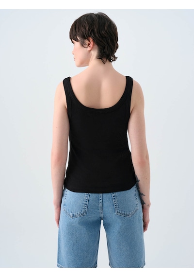 Loft Siyah Kadın Kolsuz T-shirt Lf2038440 Siyah