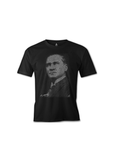 Atatürk - Gençliğe Hitabe Siyah Erkek Tshirt