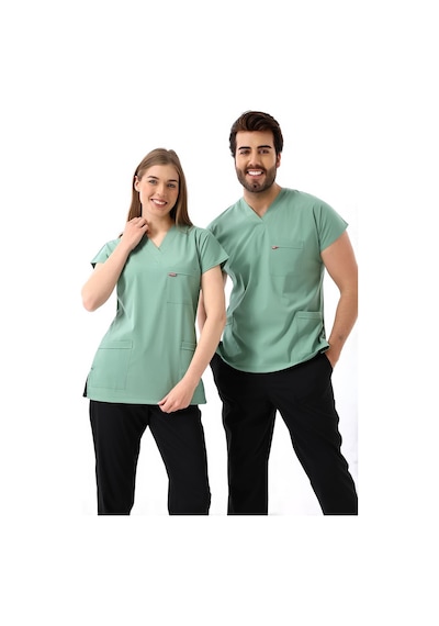 Bflex Unisex Likralı Yarasa Kol Tek Üst - 6428 Çağla Yeşili-12120 6428 Çağla Yeşili