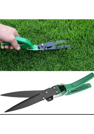 Yeşil Saplı 33 Cm Çim Biçme Makası Budama Makası