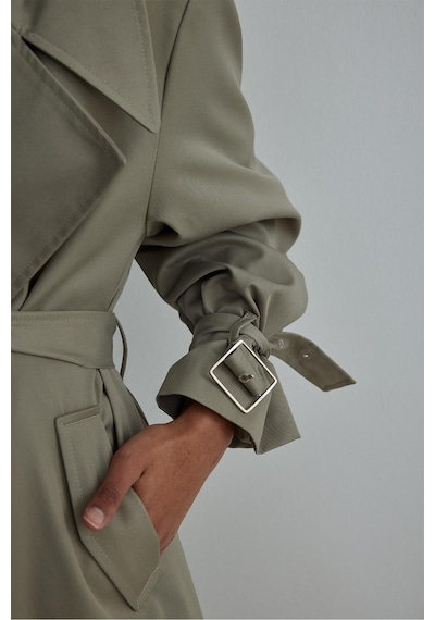 Suud Collection Açık Haki Rowe Gabardin Trençkot