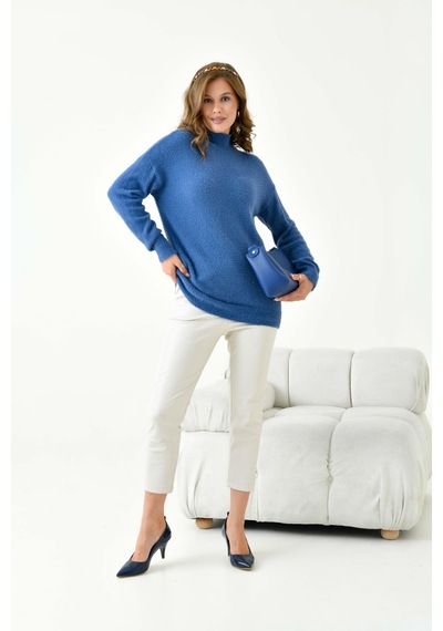 Ftz Women Kadın Basic Kazak İndigo 20878 İndigo