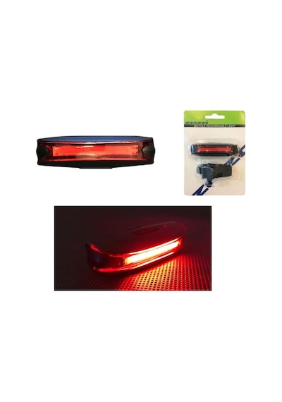 Zozo Usb Şarjlı 65 Lümen Led Güçlü Arka Stop Siyah