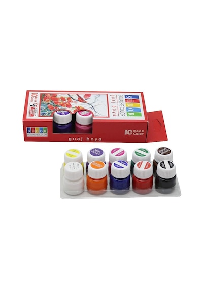 Südor Guaj Boya Set 10x15 Ml  Sd522 Çok Renkli