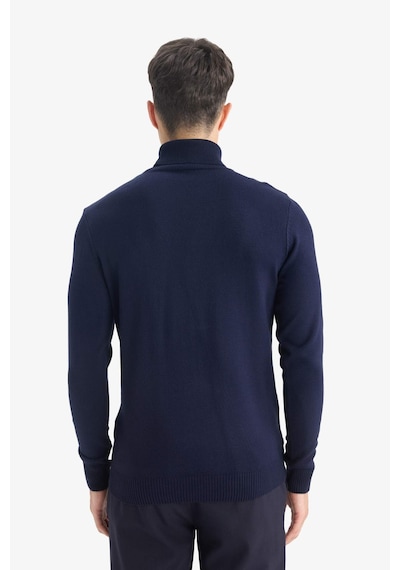 Defacto Slim Fit Dar Kesim Balıkçı Yaka Triko Kazak R1124az25wnnv64 Lacivert