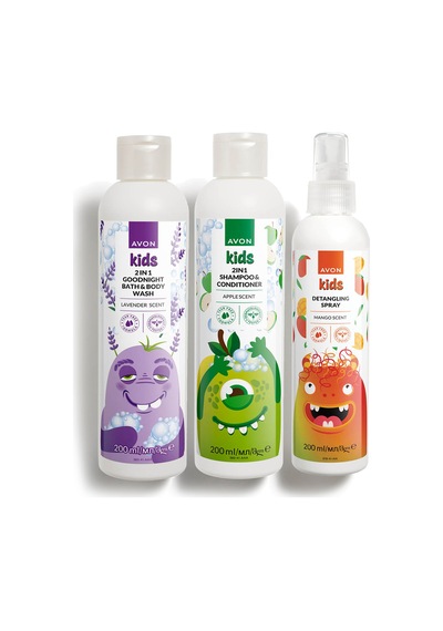 Avon Kids 2'si 1 Arada Çocuk Banyo Seti Ve Saç Açıcı Sprey