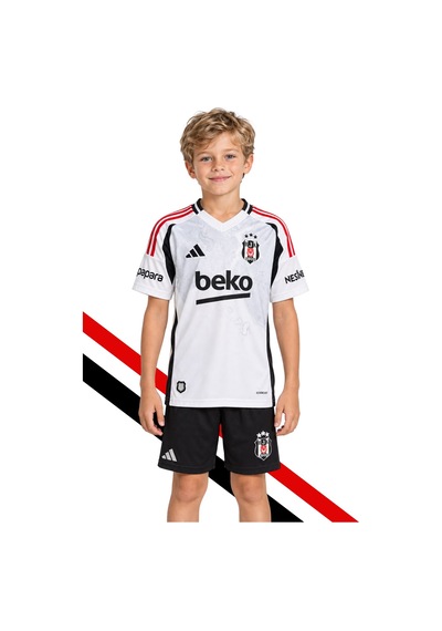 Beşiktaş Adidas Bjk Beyaz Çocuk Forma Ve Şort Takım