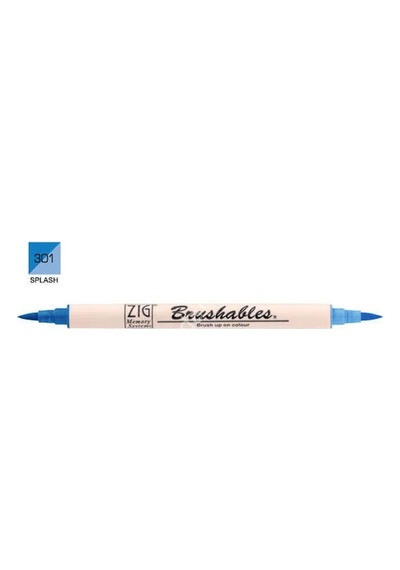 Zig Brushables 2 Renk Tonu Fırça Uçlu Marker Kalem 301   Splash